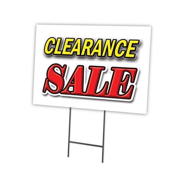 Signmission Clearance Sale Yard Sign & Stake outdoor plastic coroplast window, C-2436 Clearance Sale C-2436 Clearance Sale - main